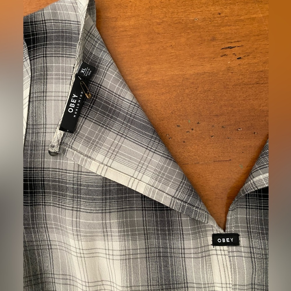 NWOT OBEY Plaid Skater Dress • XL - Picture 10 of 11
